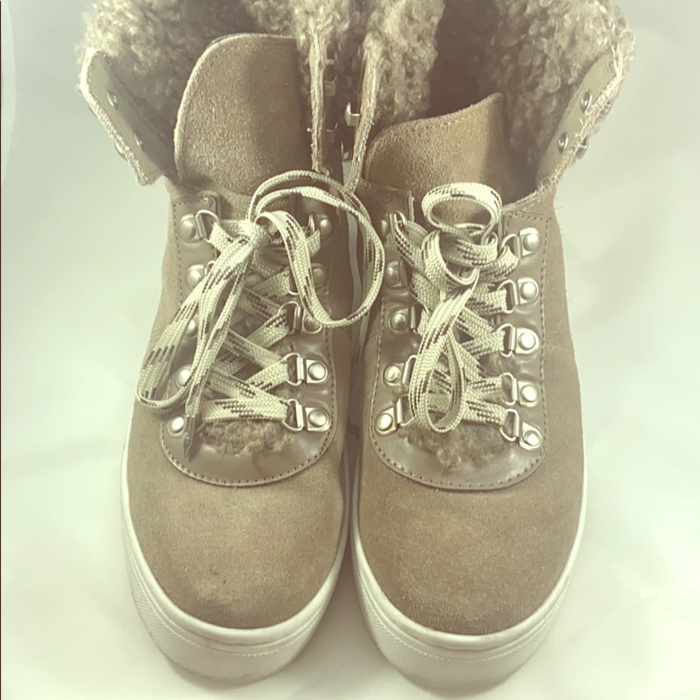 Sam Edelman Luther Faux Shearling High Top Sneaker